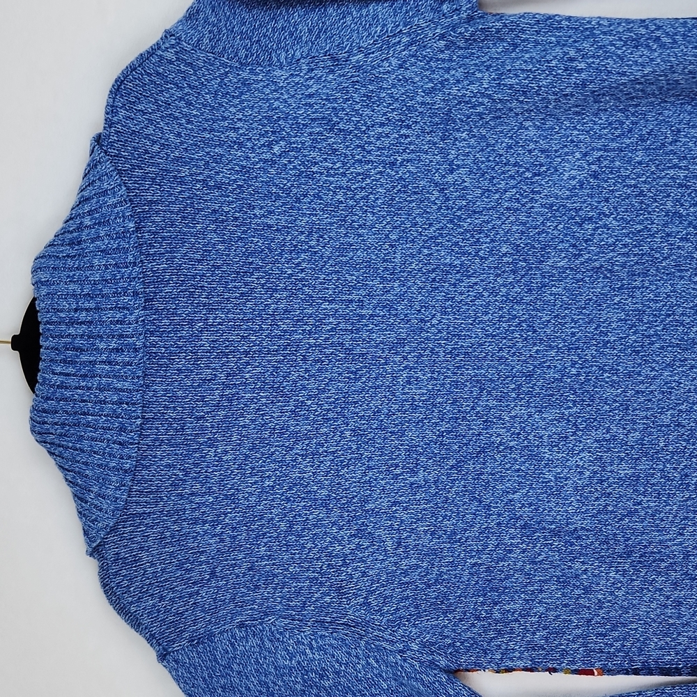 Vintage Erika Women's Zippered Knit Sweater Cardigan Blue Size Medium NWT - Picture 10 of 11